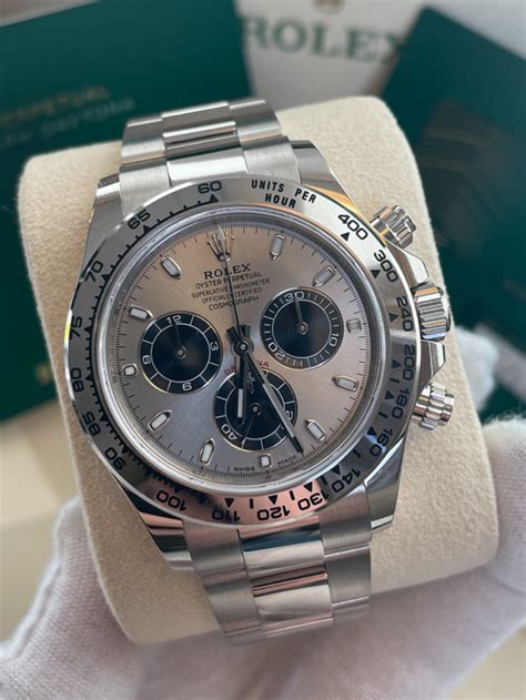 silver dial rolex daytona 116509|Rolex daytona 116509 white gold.